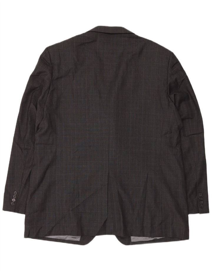 Marks & Spencer Ανδρικό σακάκι σακάκι με 3 κουμπιά UK 48 2XL Grey Check