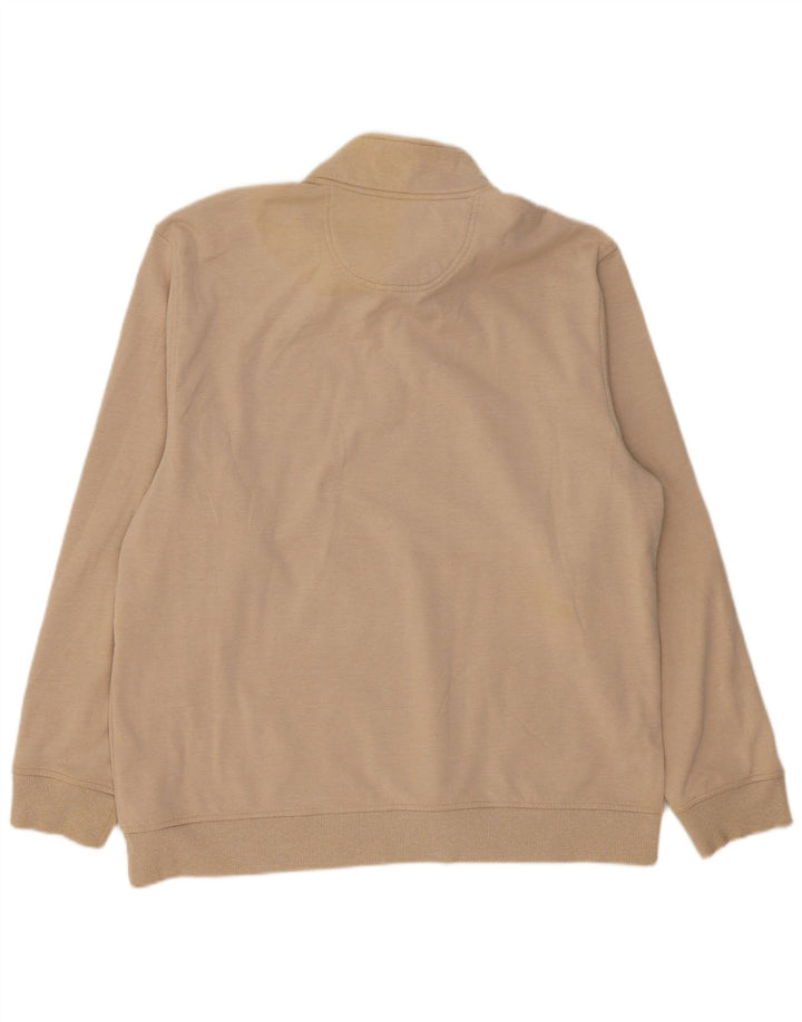 Ανδρικό φούτερ IZOD με φερμουάρ Jumper XL Beige Polyester
