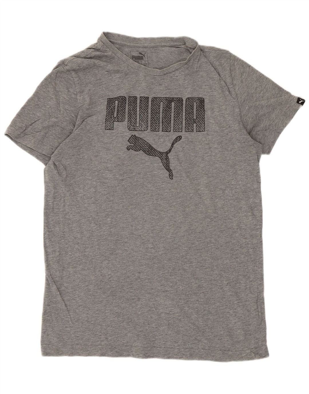 Μπλουζάκι Puma Boys κανονικό γραφικό μπλουζάκι 15-16 ετών γκρι βαμβακερό