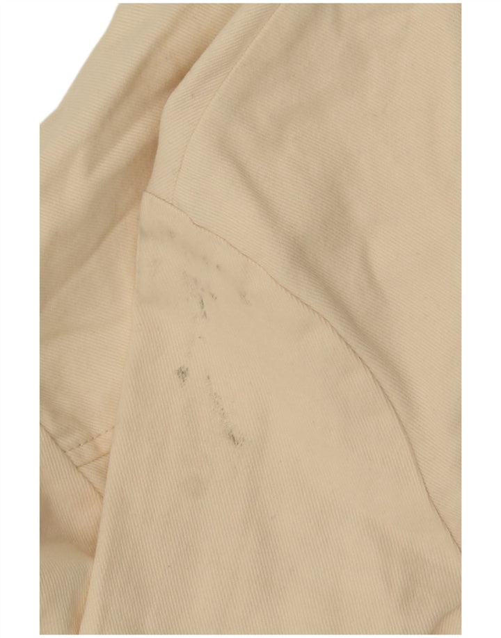 Zara Γυναικείο Crop Bomber Jacket UK 10 Small Off White