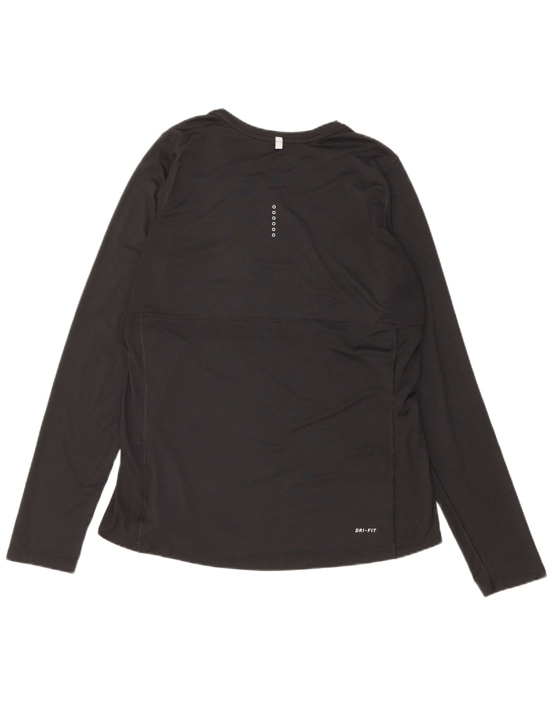 Nike γυναικείο μπλουζάκι Dri Fit Μακρυμάνικο UK 14 Large Μαύρο
