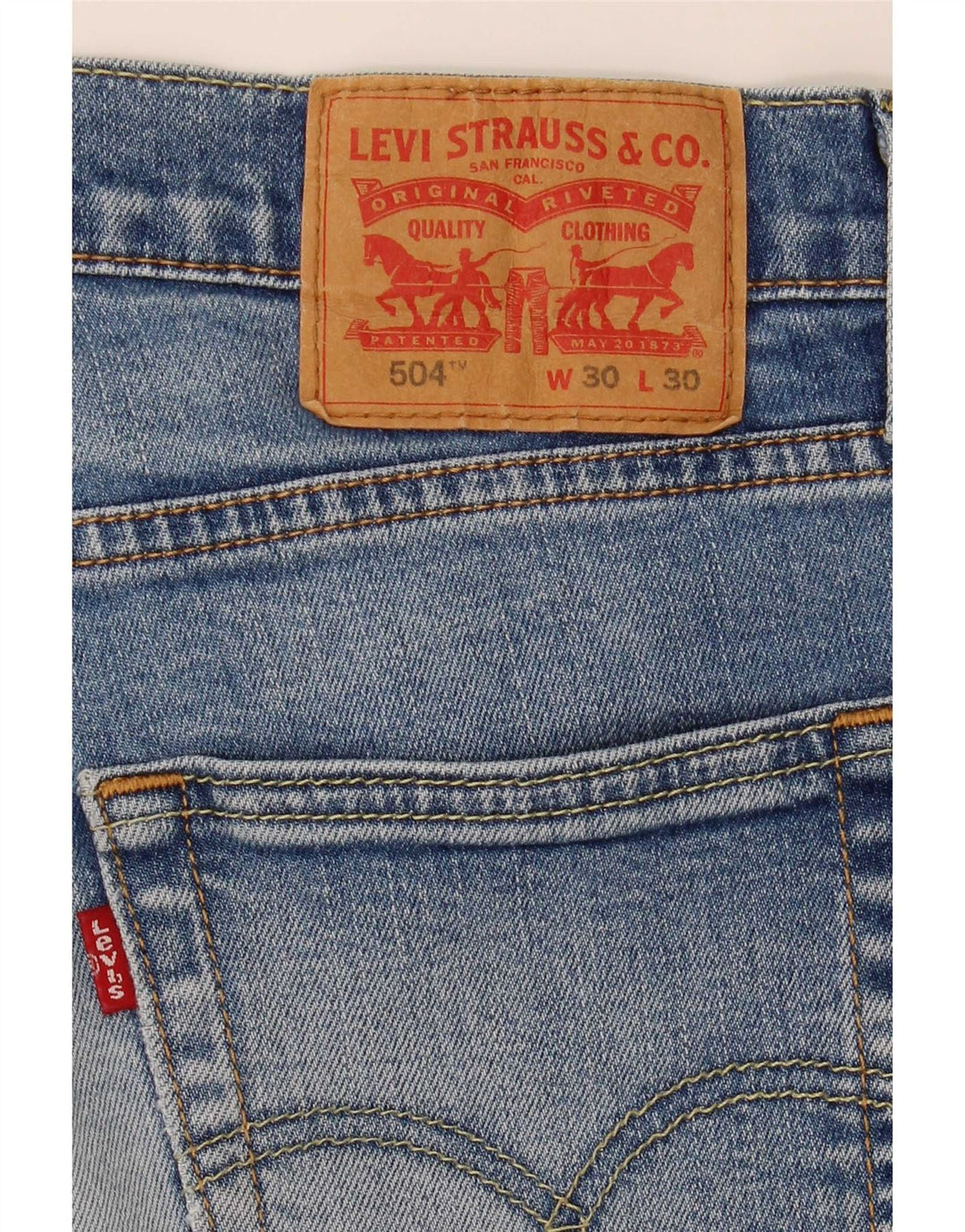 Ανδρικό τζιν σορτς Levi's 504 W30 Medium Blue