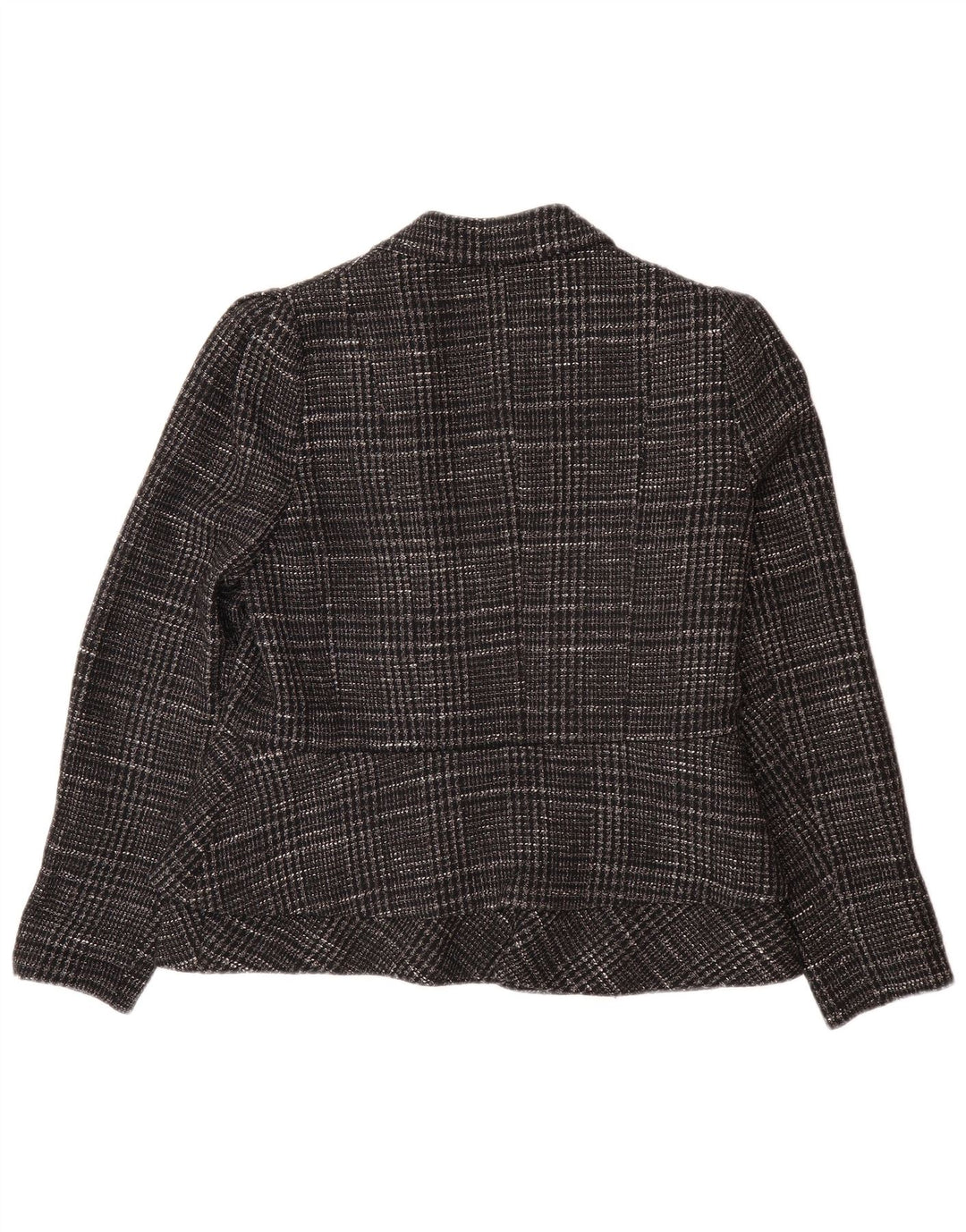 MASSIMO DUTTI Γυναικείο σακάκι EU 42 Large Grey Check Cotton