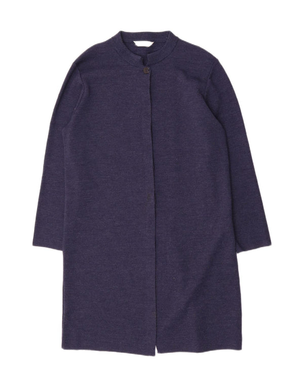 Marks & Spencer Γυναικείο πουλόβερ Longline Cardigan UK 16 Large Navy Blue Wool