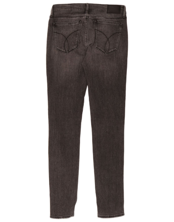 Calvin Klein Womens Skinny Jeans W29 L32 Grey Cotton