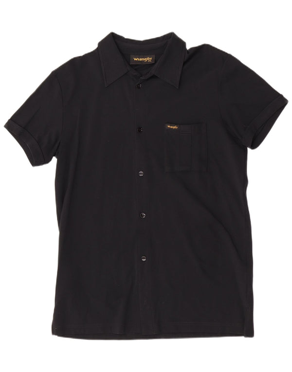 Ανδρικό κοντομάνικο πουκάμισο Wrangler 2XL Μαύρο Πολυαμίδιο