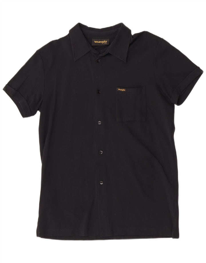 Ανδρικό κοντομάνικο πουκάμισο Wrangler 2XL Μαύρο Πολυαμίδιο