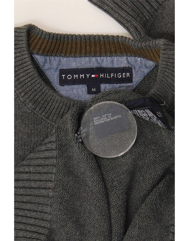 Ανδρικό πουλόβερ με λαιμόκοψη Tommy Hilfiger, μεσαίο βαμβακερό