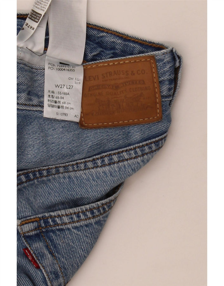 LEVI'S Γυναικείο Ribcage Straight Jeans W27 L27 Μπλε βαμβακερό