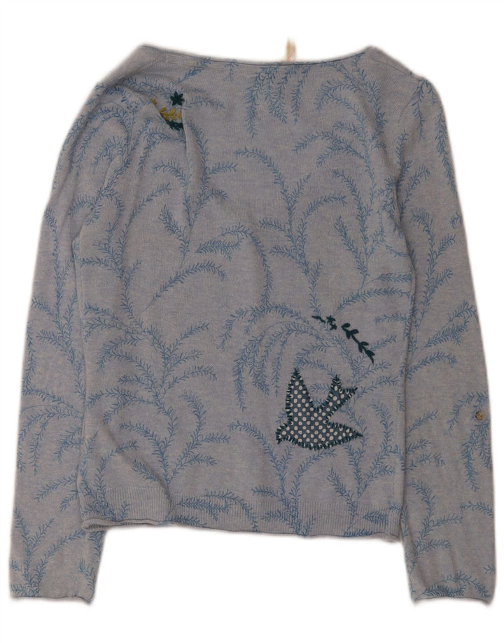 White Stuff Γυναικείο πουλόβερ ζακέτας UK 10 Small Blue