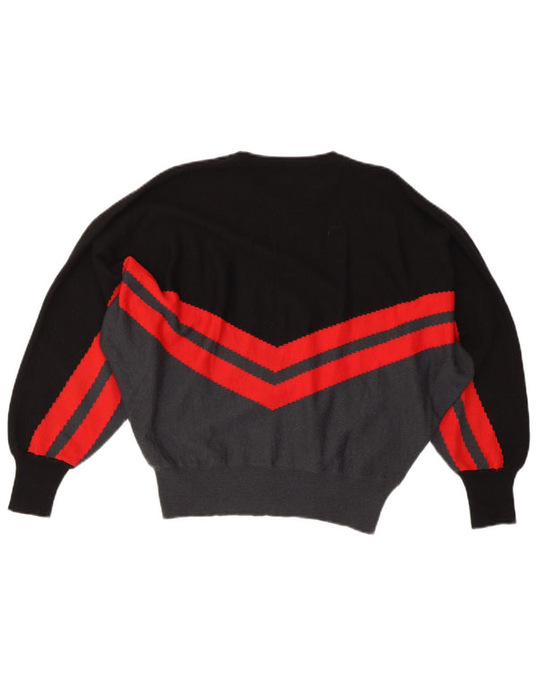 Mazzonetto Γυναικείο πουλόβερ με λαιμόκοψη IT 48 XL Μαύρο Colourblock