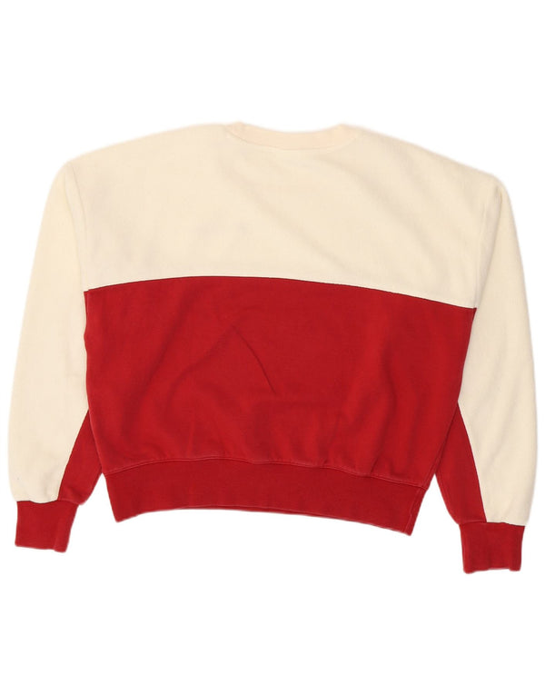 Champion γυναικεία φούτερ Crop Jumper UK 16 Large Off White Colourblock