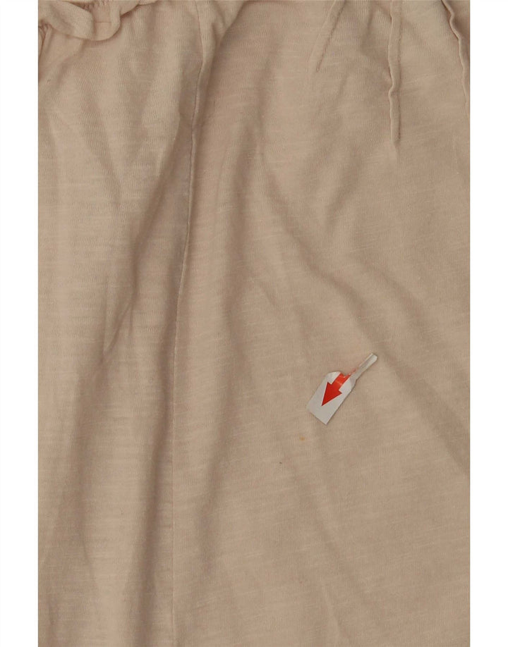 Benetton Γυναικείο Crop Strapless Top UK 12 Medium Beige βαμβακερό