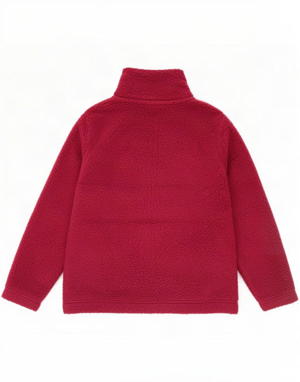 Marks & Spencer Γυναικείο Fleece Jacket UK 14 Large Maroon Polyester