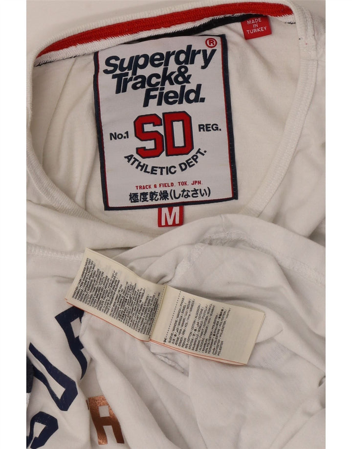 Superdry Γυναικείο τοπ 3/4 μανίκι UK 12 μεσαίο λευκό χρώμα