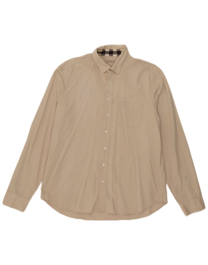 Ανδρικό πουκάμισο Burberry XL Μπεζ βαμβακερό