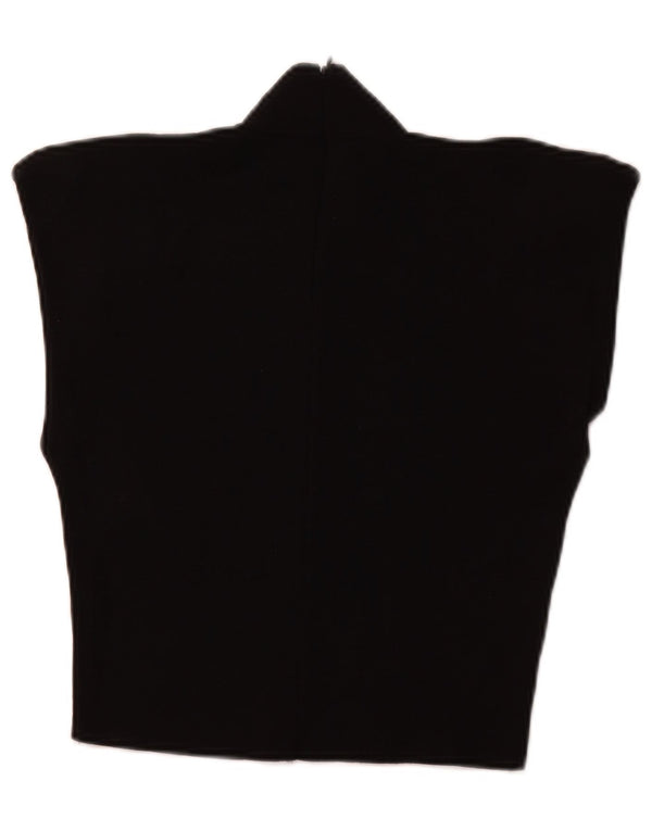 Γυναικείο πουλόβερ ZARA Crop Turtle Neck Jumper UK 12 Medium Black