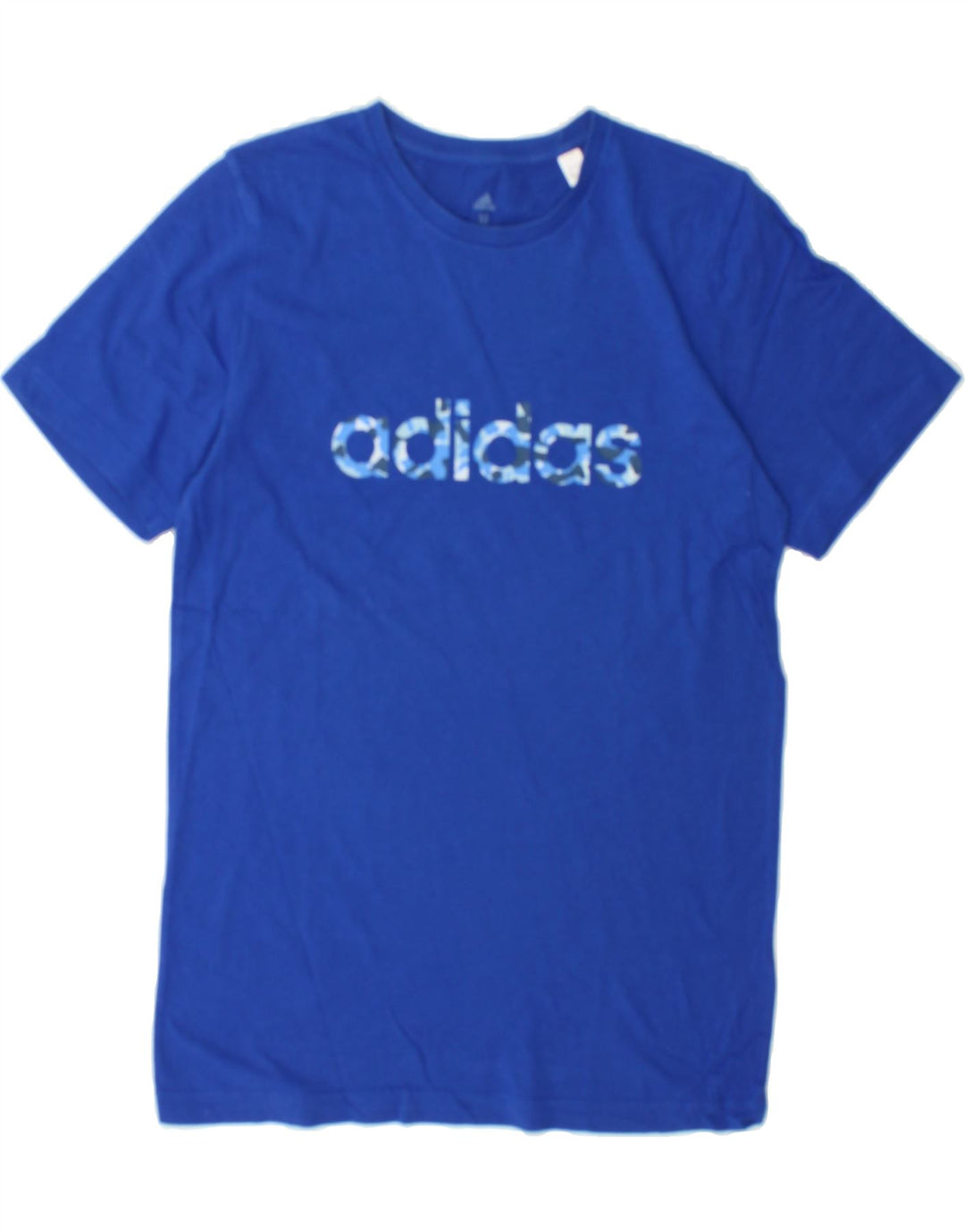 ADIDAS Mens Graphic T-Shirt Top Medium Blue Cotton Vintage Adidas and Second-Hand Adidas from Messina Hembry 