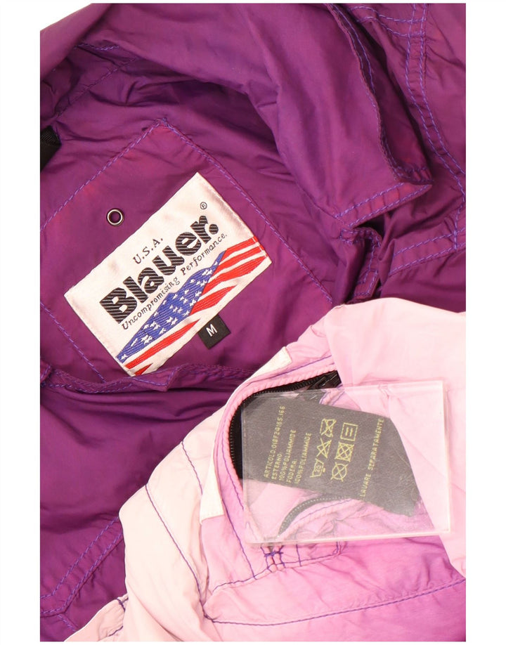 Blauer Γυναικείο Utility Jacket UK 12 Medium Purple Colorblock Polyamide