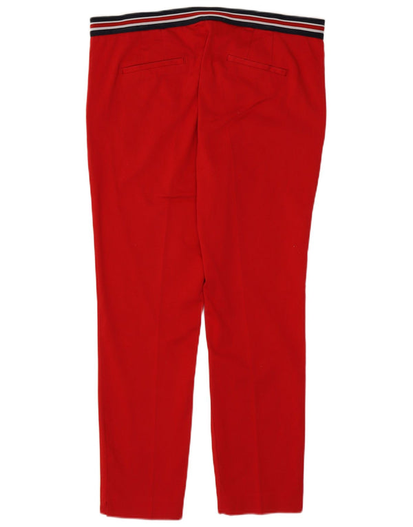 Zara Γυναικείο Slim Chino Παντελόνι XL W32 L27 Κόκκινο