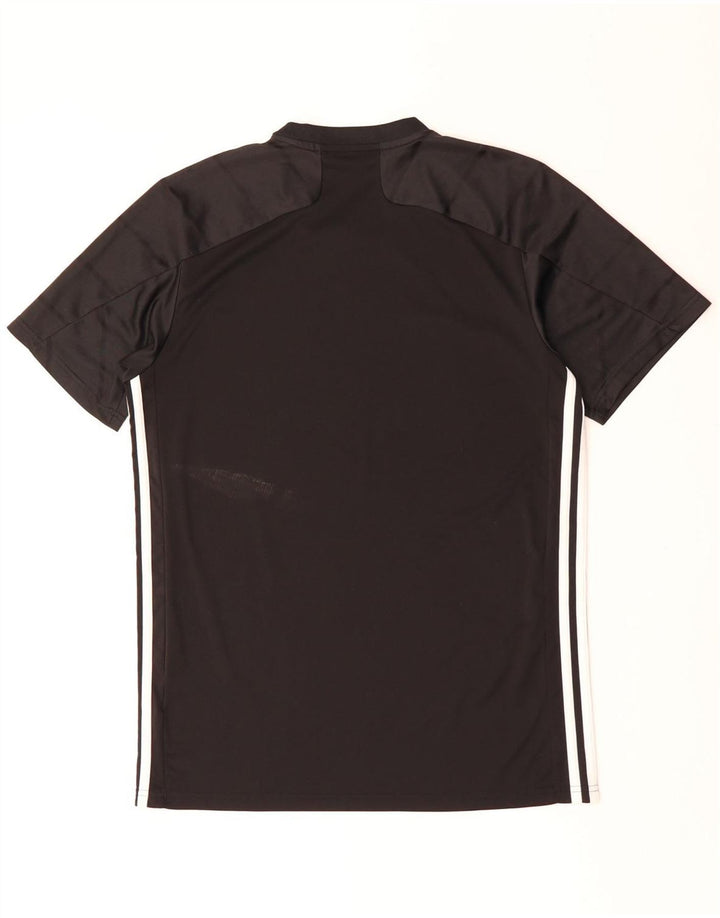 Adidas Ανδρικό T-Shirt Aeroready Top Medium Black Pinstripe Polyester