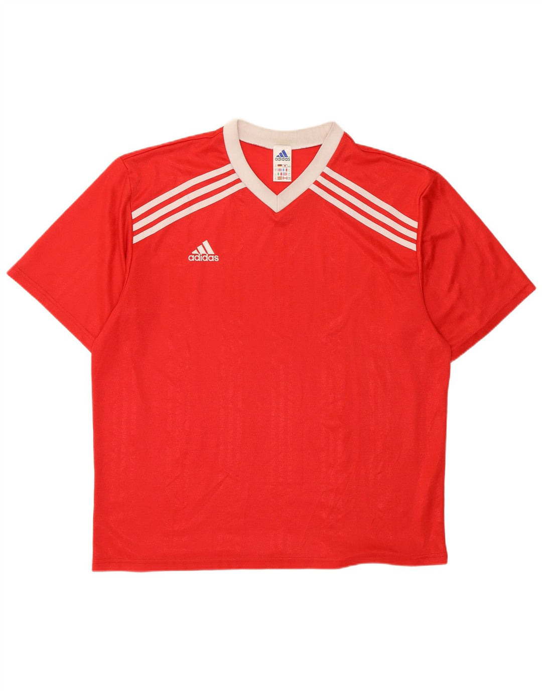 Ανδρικό γραφικό T-Shirt ADIDAS Top XL Red Polyester