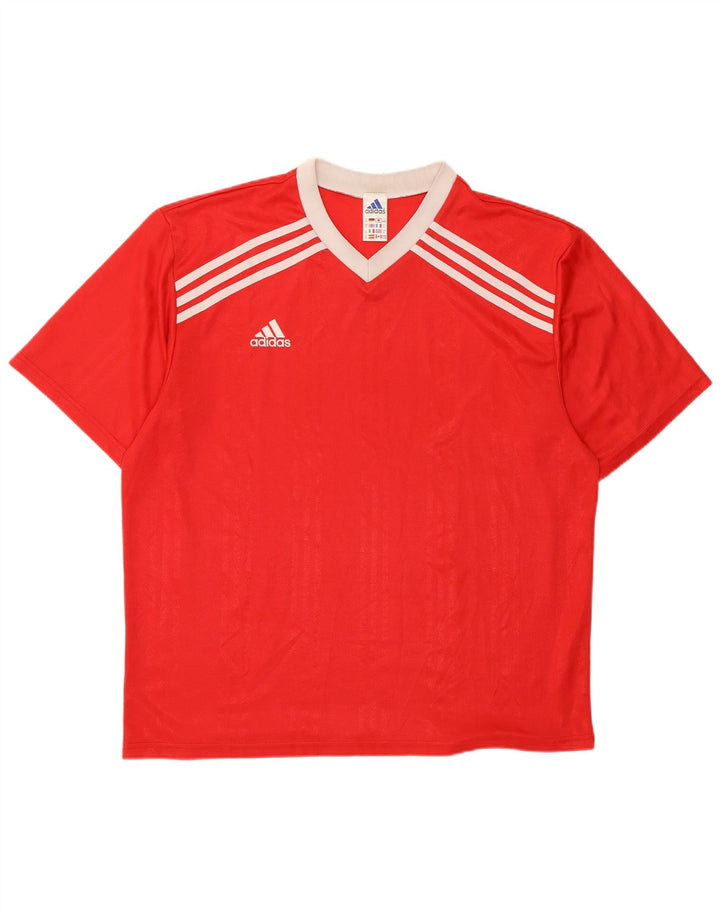 Ανδρικό γραφικό T-Shirt ADIDAS Top XL Red Polyester