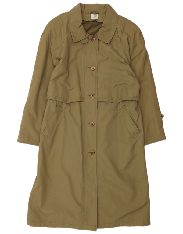 CLASSIC Γυναικεία μακρυά μεγάλη καμπαρντίνα UK 16 Large Khaki Polyester