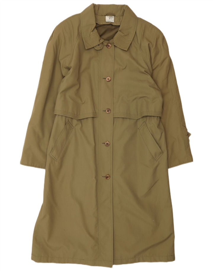 CLASSIC Γυναικεία μακρυά μεγάλη καμπαρντίνα UK 16 Large Khaki Polyester