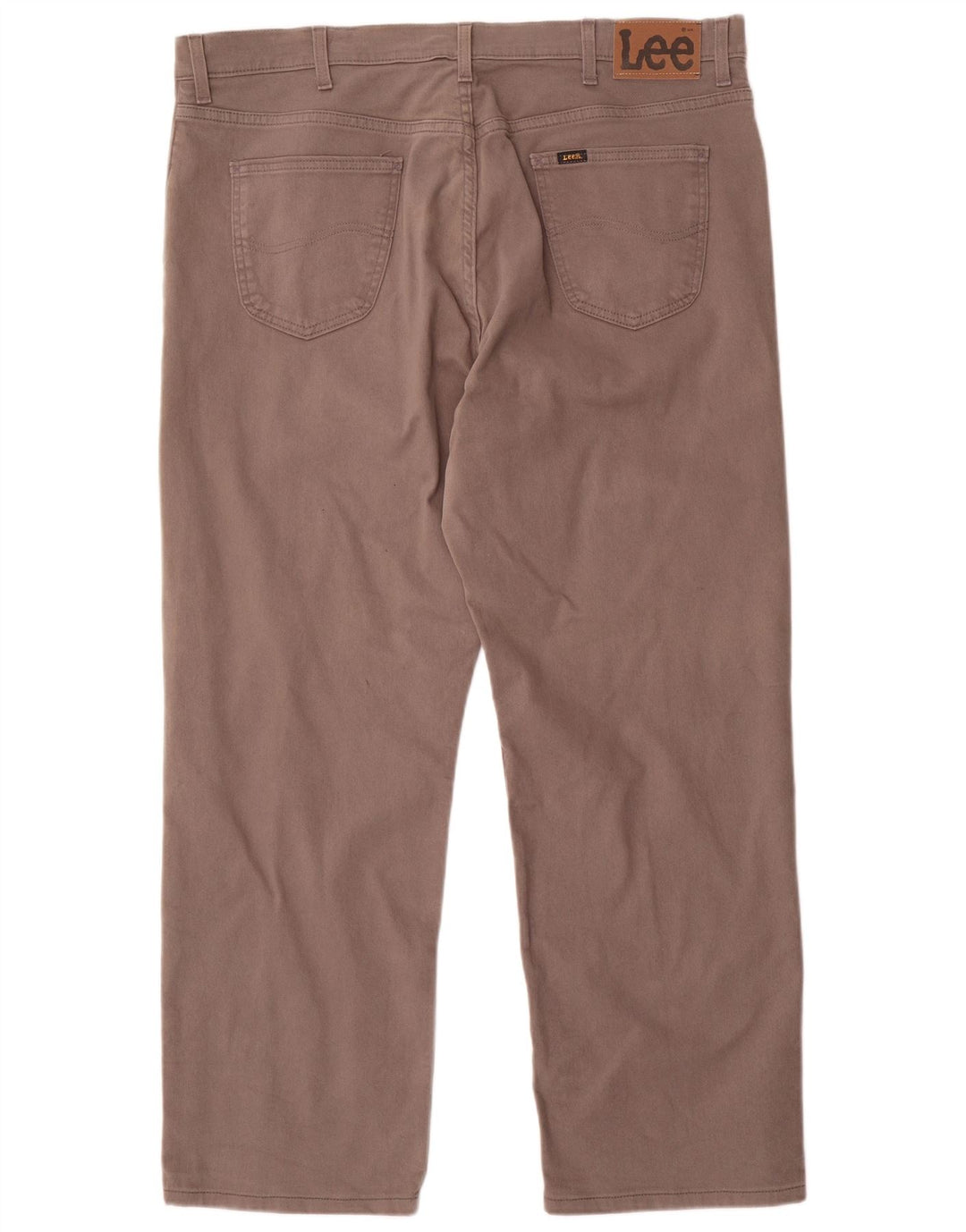 Lee Womens Brooklyn Straight Jeans W42 L30 Γκρι βαμβακερό