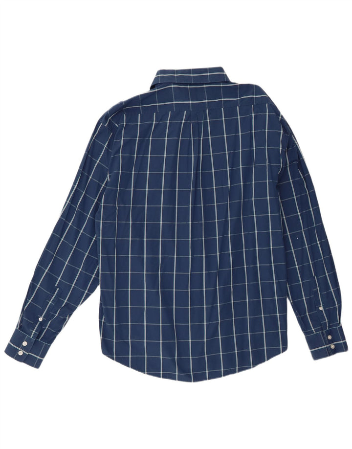 Ανδρικό πουκάμισο Yves Saint Laurent XL Blue Check Cotton