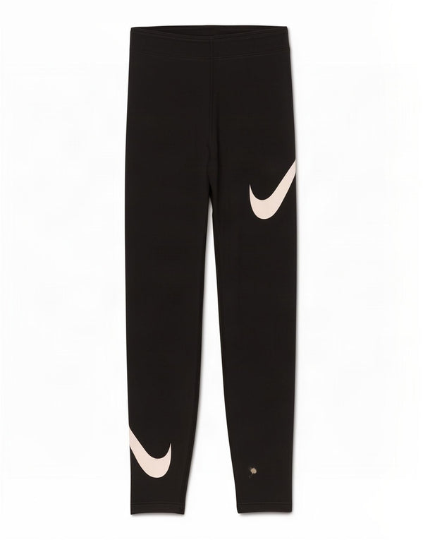 Γυναικεία γραφικά κολάν Nike UK 4 XS Μαύρο βαμβακερό