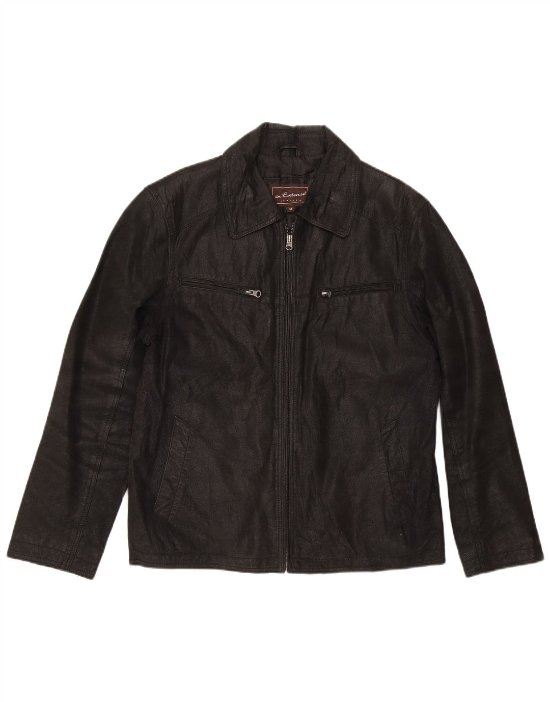 Σε Extenso Ανδρικό Δερμάτινο Μπουφάν UK 38 Medium Black