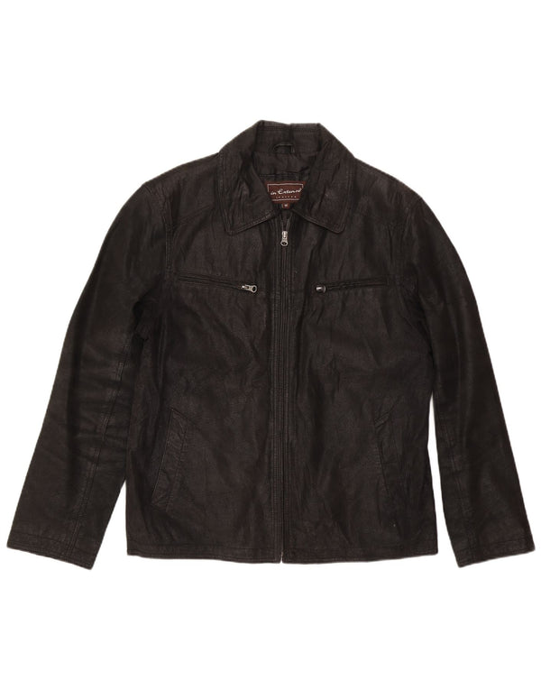 Σε Extenso Ανδρικό Δερμάτινο Μπουφάν UK 38 Medium Black