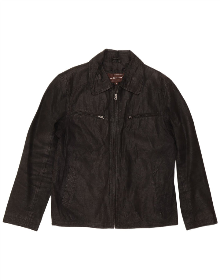 Σε Extenso Ανδρικό Δερμάτινο Μπουφάν UK 38 Medium Black
