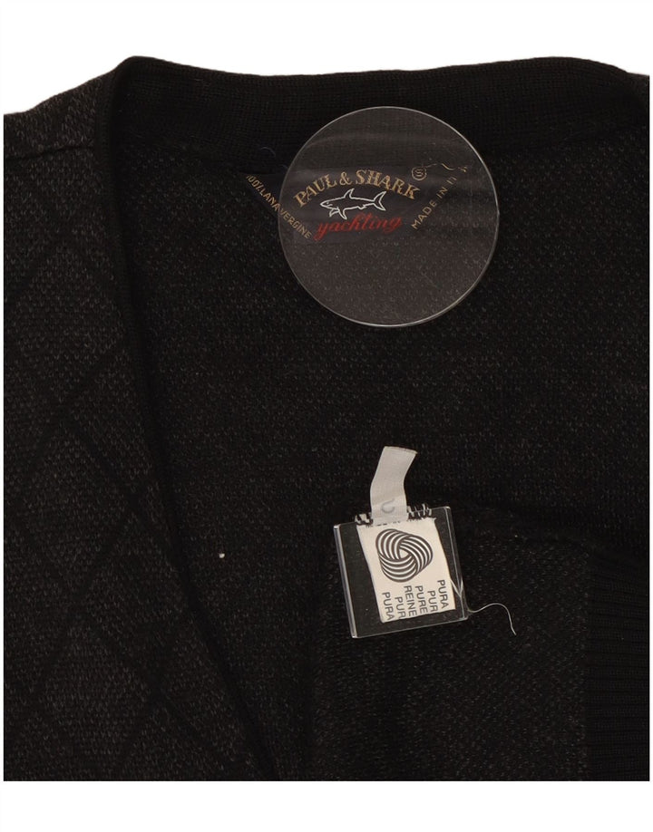 Paul & Shark Ανδρικό Αμάνικο Ζακέτα πουλόβερ Small Grey Argyle/Diamond
