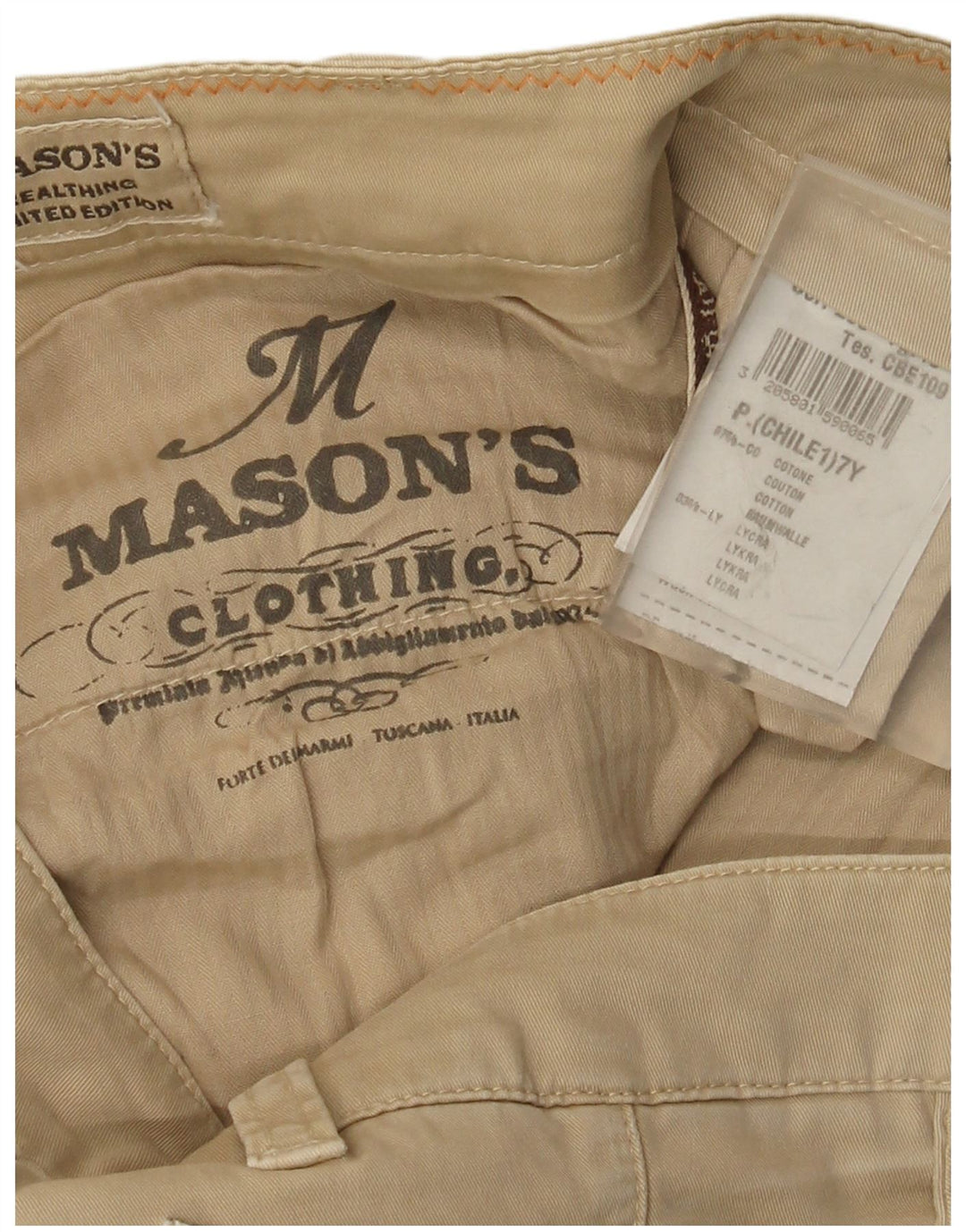 Γυναικείο Slim Cargo Παντελόνι Mason's W32 L33 Μπεζ βαμβακερό