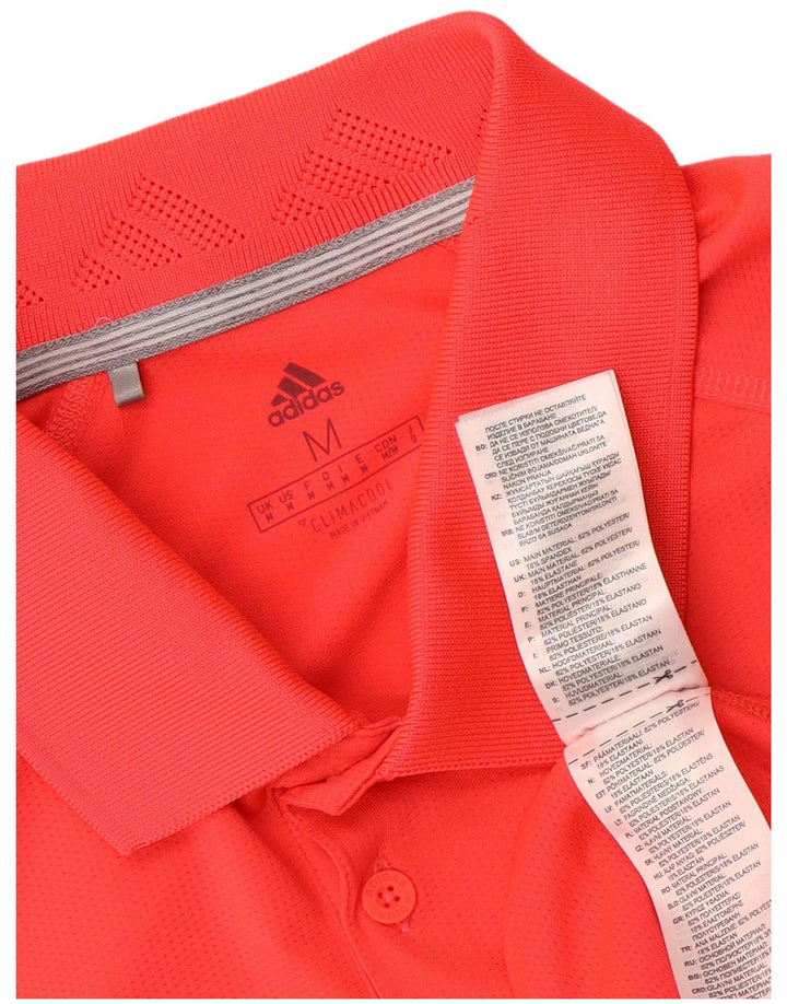 Ανδρικό πουκάμισο Adidas Climacool Polo Medium Red Colorblock Πολυεστέρας