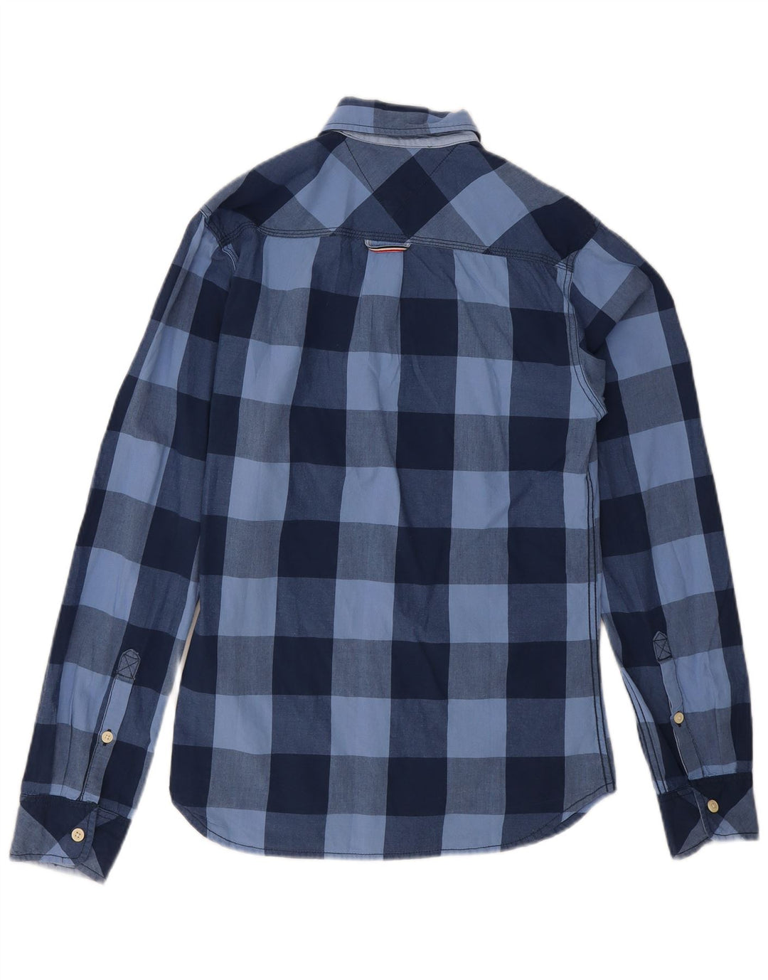 Ανδρικό πουκάμισο Tommy Hilfiger Small Navy Blue Check Cotton