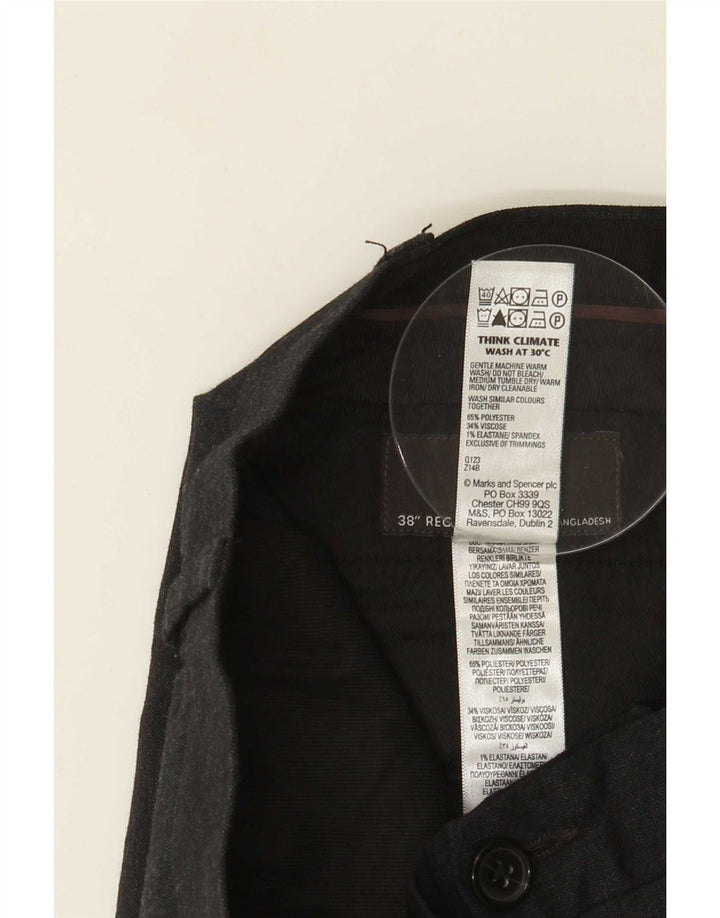 Marks & Spencer Ανδρικό παντελόνι Slim Fit Suit W38 L31 Grey Polyester