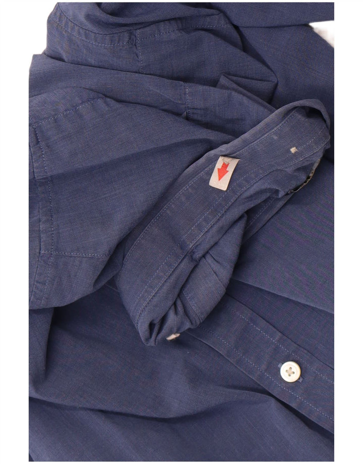 Fred Perry Boys πουκάμισο 10-11 ετών Μπλε βαμβακερό