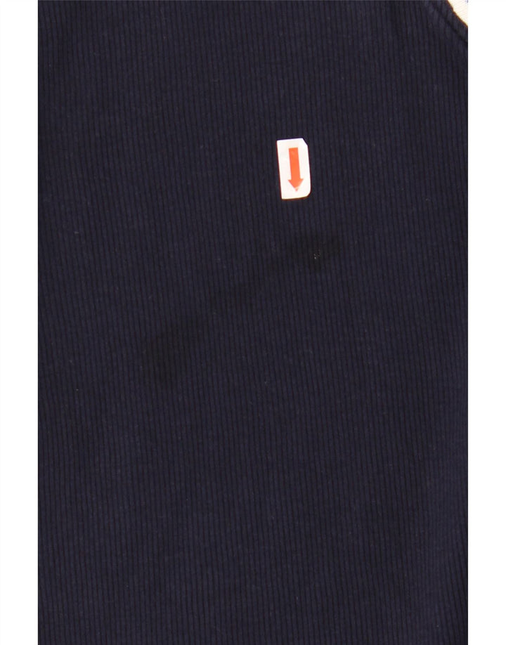 RALPH LAUREN Γυναικείο τοπ 3/4 μανίκι UK 18 XL Navy Blue Colorblock Βαμβακερό