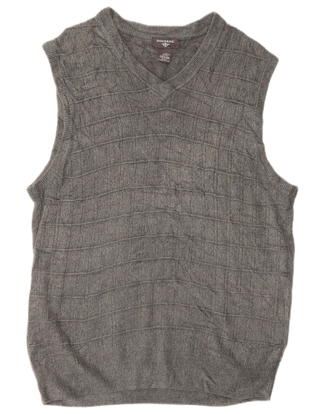 Dockers ανδρικό γιλέκο Tank Top Large Grey Flecked Acrylic