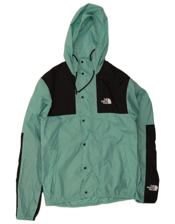 Ανδρικό μπουφάν βροχής με κουκούλα North Face UK 36 Small Turquoise Colourblock