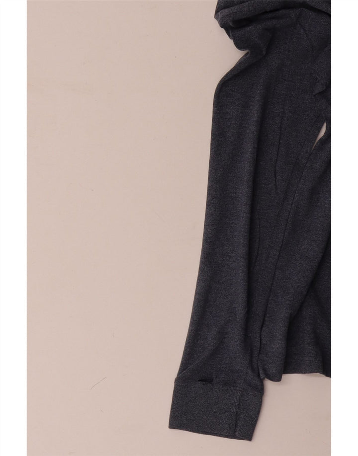 MASSIMO DUTTI Ανδρικό μακρυμάνικο μπλουζάκι πόλο σε μεσαίο γκρι