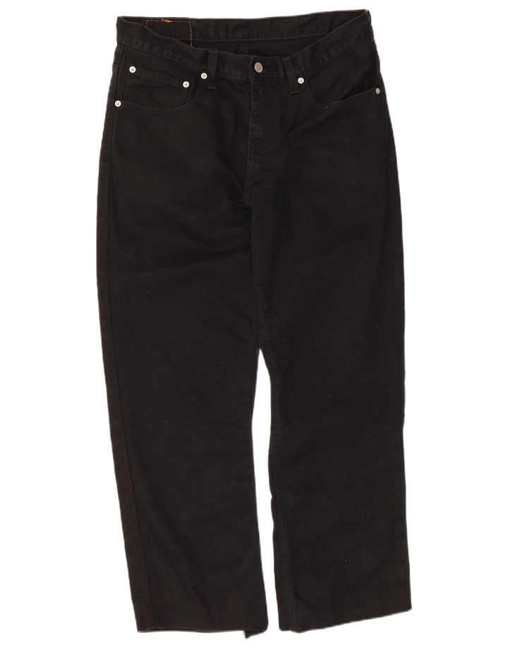 Levi's Mens 752 Straight Jeans W34 L26 Μαύρο βαμβακερό