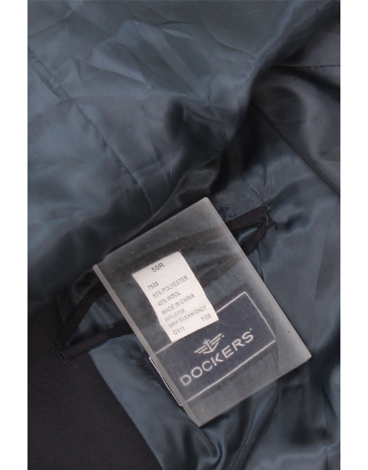 Dockers Ανδρικό σακάκι με 2 κουμπιά σακάκι IT 50 Large Navy Blue Polyester