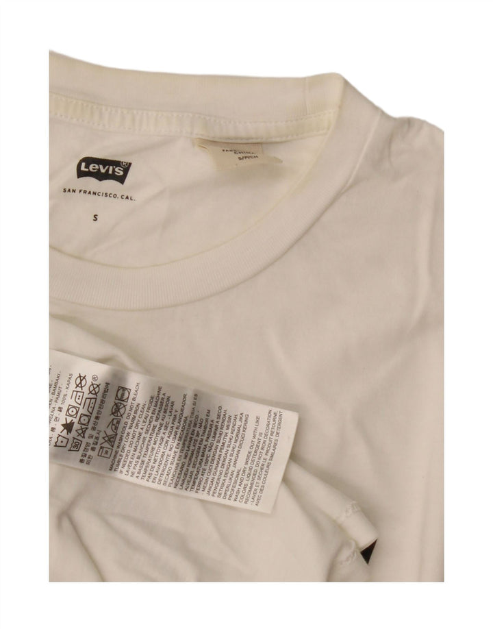 Ανδρικό γραφικό T-Shirt Levi's Top Μικρό λευκό βαμβακερό