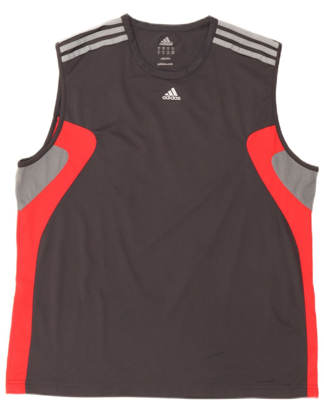 Adidas Ανδρικό γιλέκο Climacool Top XL Grey Colourblock Polyester