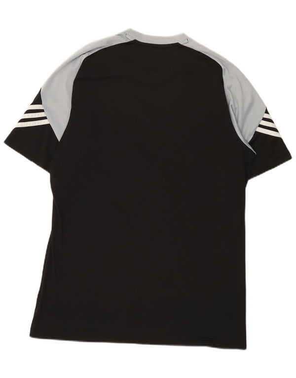 Ανδρικό T-Shirt Climalite Adidas Top Medium Black Colourblock Πολυεστέρας
